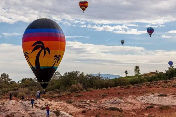 Page Arizona Abd Ekim 2014 Powell Gölü Balon Regatta Katılımcısı — Stok fotoğraf