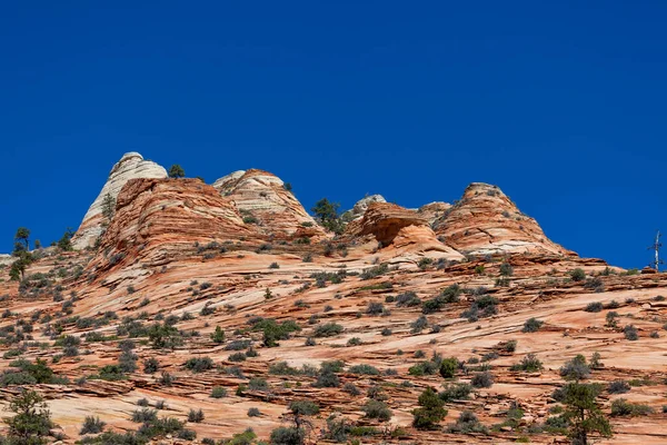 Swirling Layers Sandstone Has Eroded Time Form Peaks Hoodoos Landscape — Stock Photo, Image