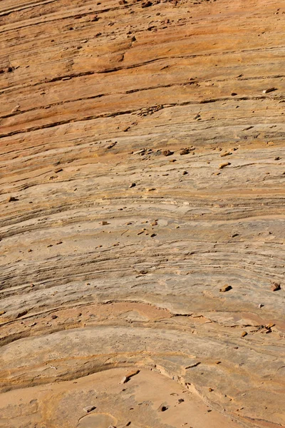 Layered Surface Sandstone Ground Has Been Eroding Thousands Years Zion — Stock Photo, Image