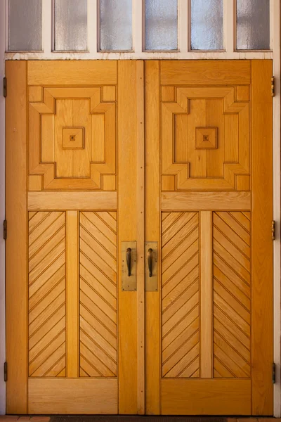 Porte in legno chiesa — Foto Stock