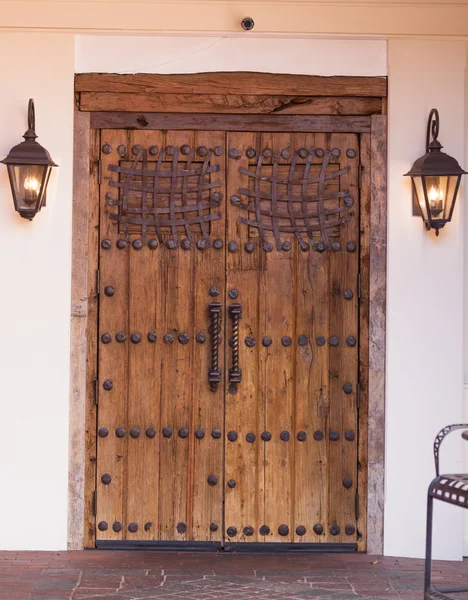 Iron Accented Doors — Stock Photo, Image