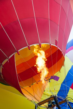 Sıcak hava balon alev