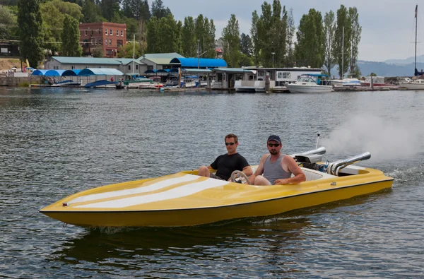 Speedboat in Marina — Stock Photo, Image