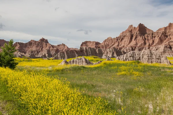 Badlands krajobraz — Zdjęcie stockowe