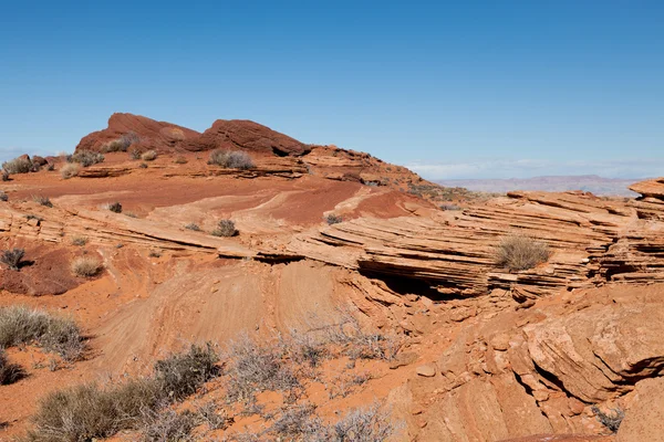 Rocce di arenaria stratificate — Foto Stock