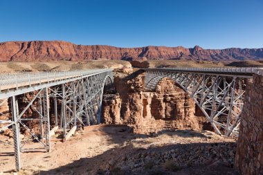 New and Old Navajo Bridges clipart