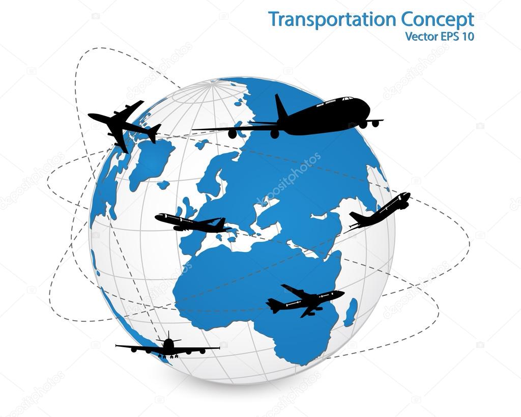 Airplane, Air Craft Shipping Around the World