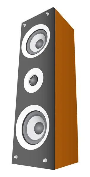 Wood Speaker, Vector Illustration EPS 10. — Stock Vector