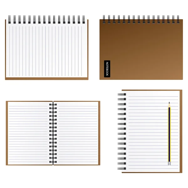 Notebook Vector Illustration EPS10. — Stockvector