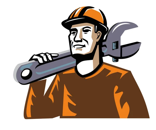 Trabajador figura hombre — Vector de stock