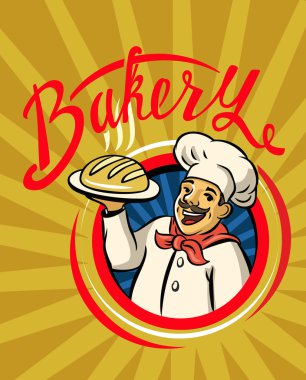 Chef şapka ve sıcak ekmek