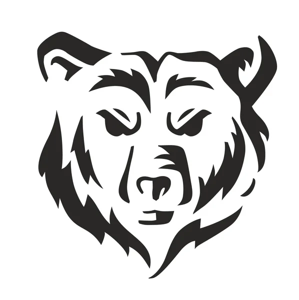 Vecteur ours noir — Image vectorielle