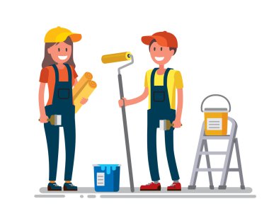 kadın ve erkek işçi