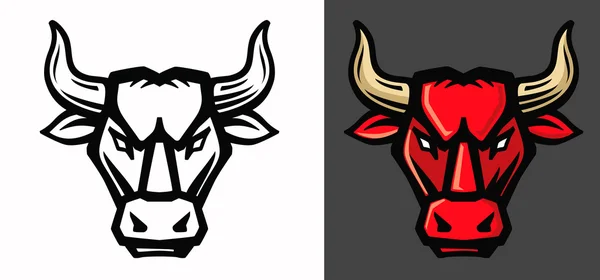 Barevný býk znak — Stockový vektor