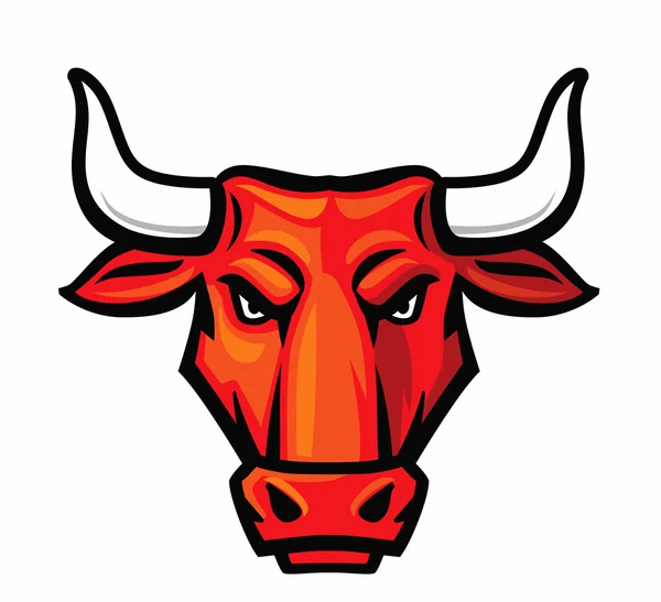 Színes bika jelkép — Stock Vector