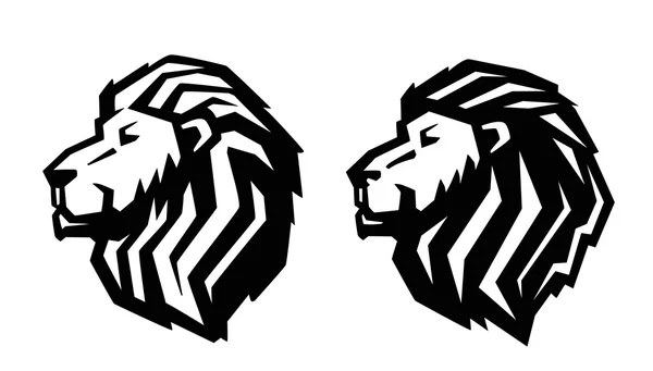 Icône tête de lion — Image vectorielle