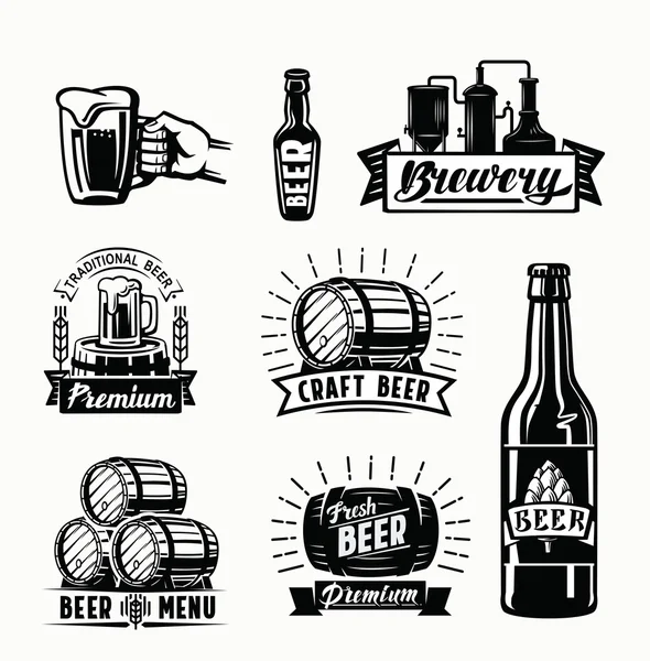 Vector beer badges Vector Graphics