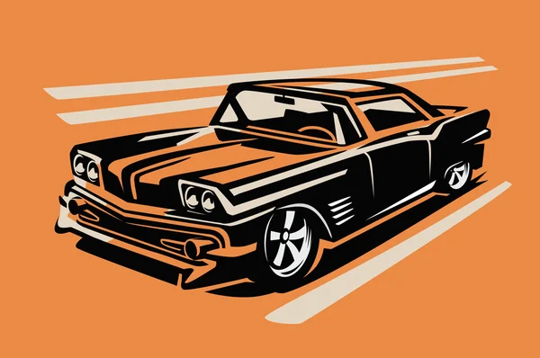 Vector coche retro — Vector de stock