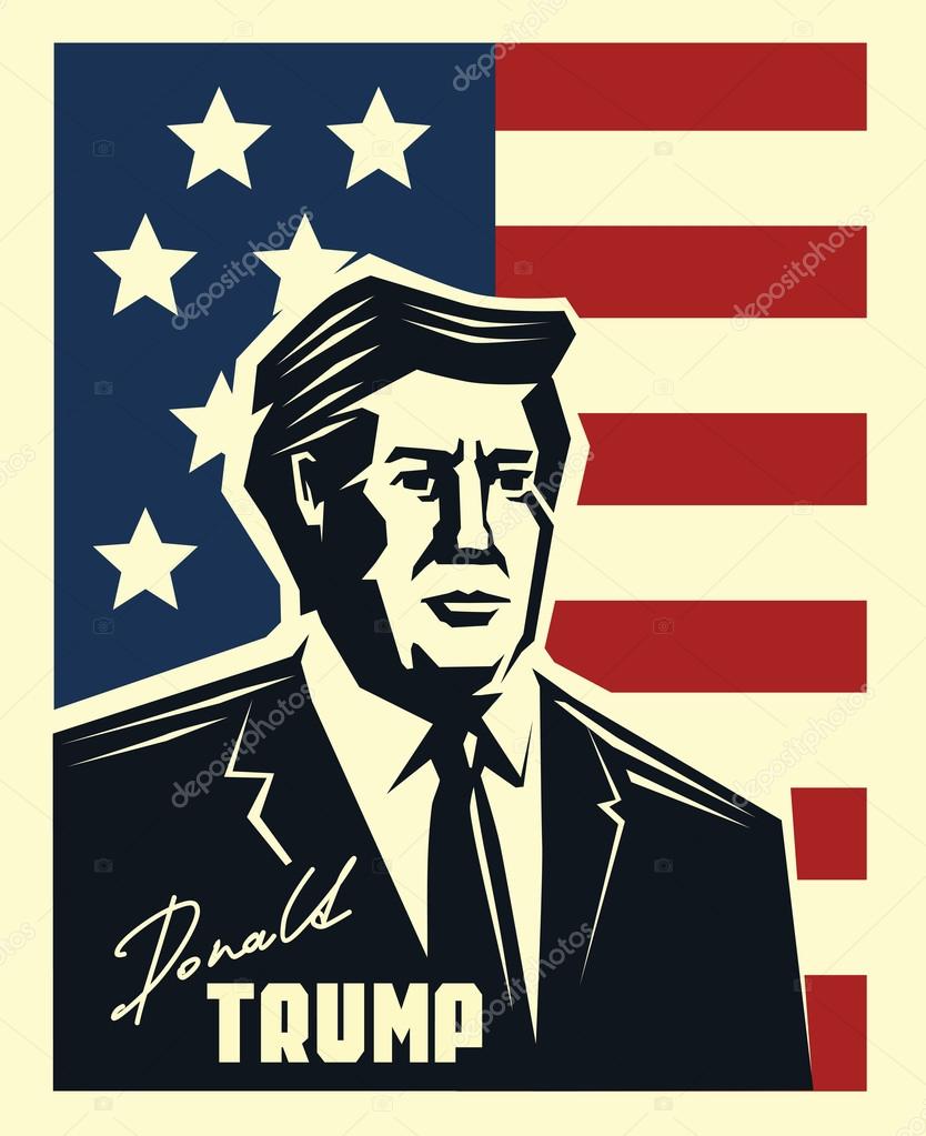 Portrait of Republican Presidential Candidate Donald Trump
