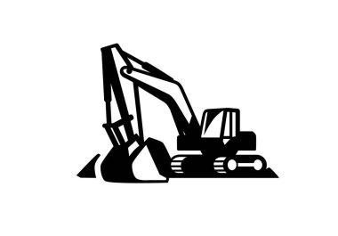 Kazıcı logo şablon vektör simgesi. 