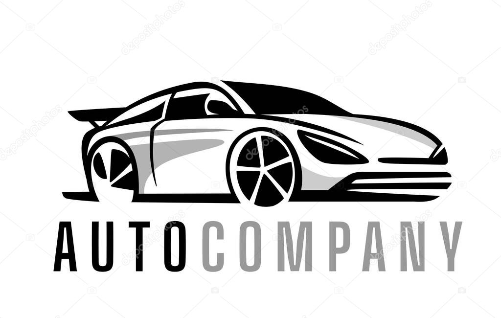 Modern car logo design vector