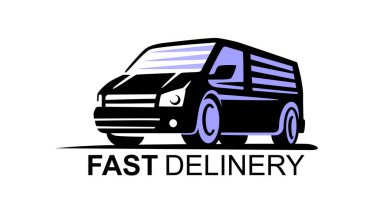 Van ticari dağıtım işareti vektörü. 