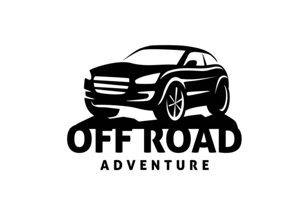 Auto Off Road Adventures. Vettore — Vettoriale Stock