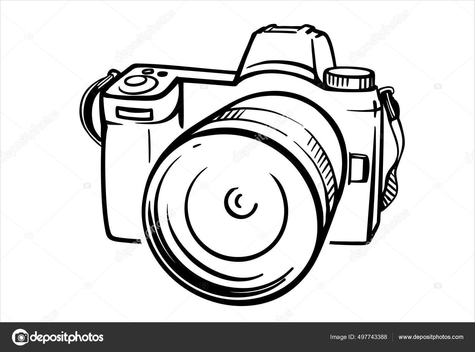 Camera Drawing Vector Stock Illustrations – 21,686 Camera Drawing Vector  Stock Illustrations, Vectors & Clipart - Dreamstime