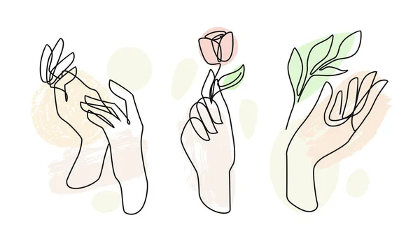 Vector de línea de mano para mujer. Dibujo femenino — Archivo Imágenes Vectoriales