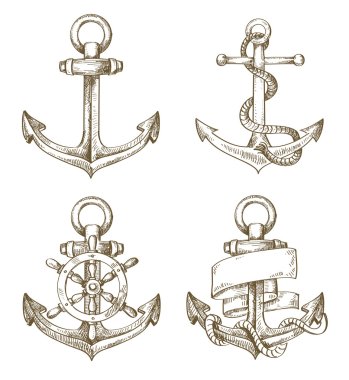 hand drawn anchor