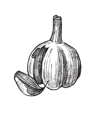 el çekilmiş sarmısak