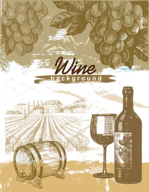 çizilmiş şarap ver