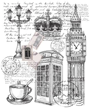 illustration of telephone great britain