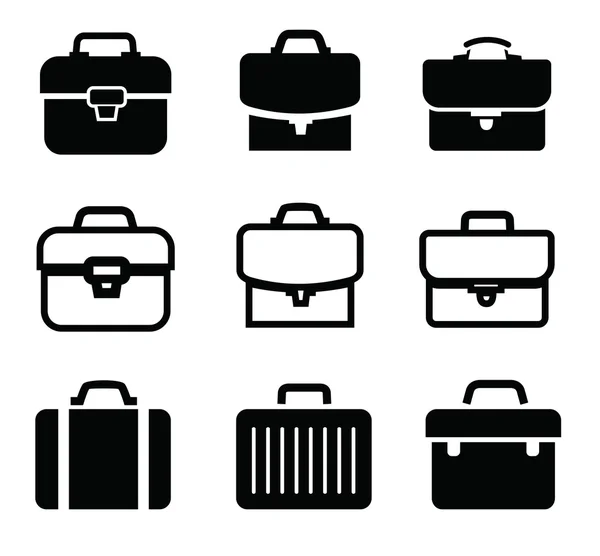 Briefcase icons — Stock Vector