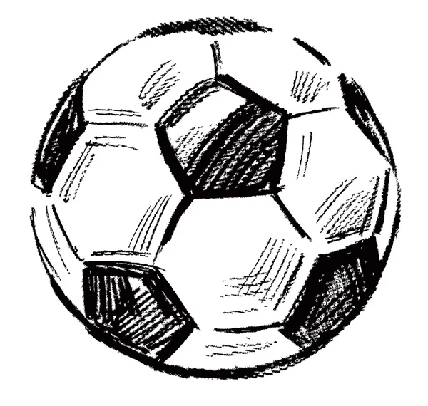 Bola de futebol — Vetor de Stock