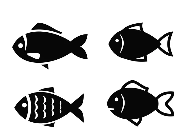 Icône de poisson — Image vectorielle