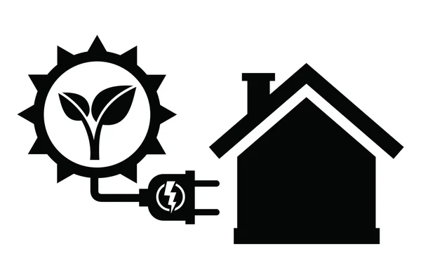Solar panel icon — Stock Vector
