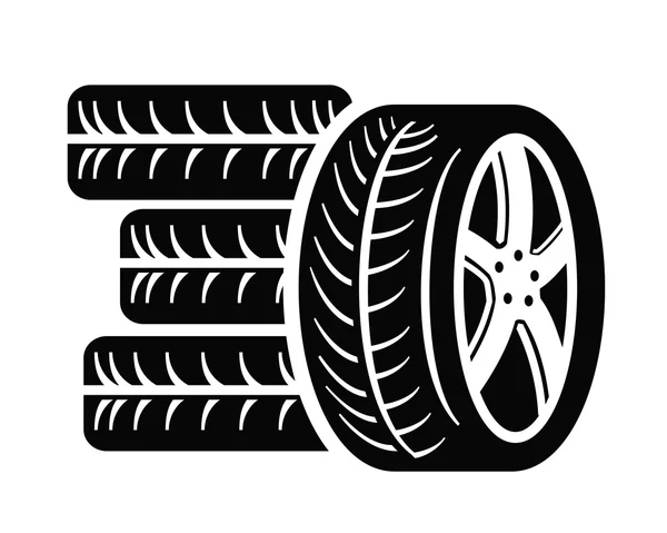 Icône de pneu — Image vectorielle