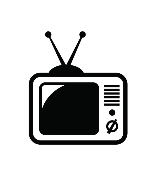 Icono retro TV — Archivo Imágenes Vectoriales