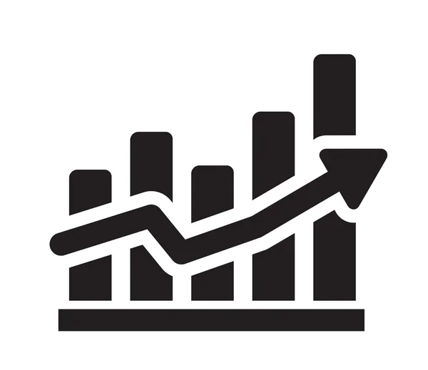 Icona del grafico — Vettoriale Stock