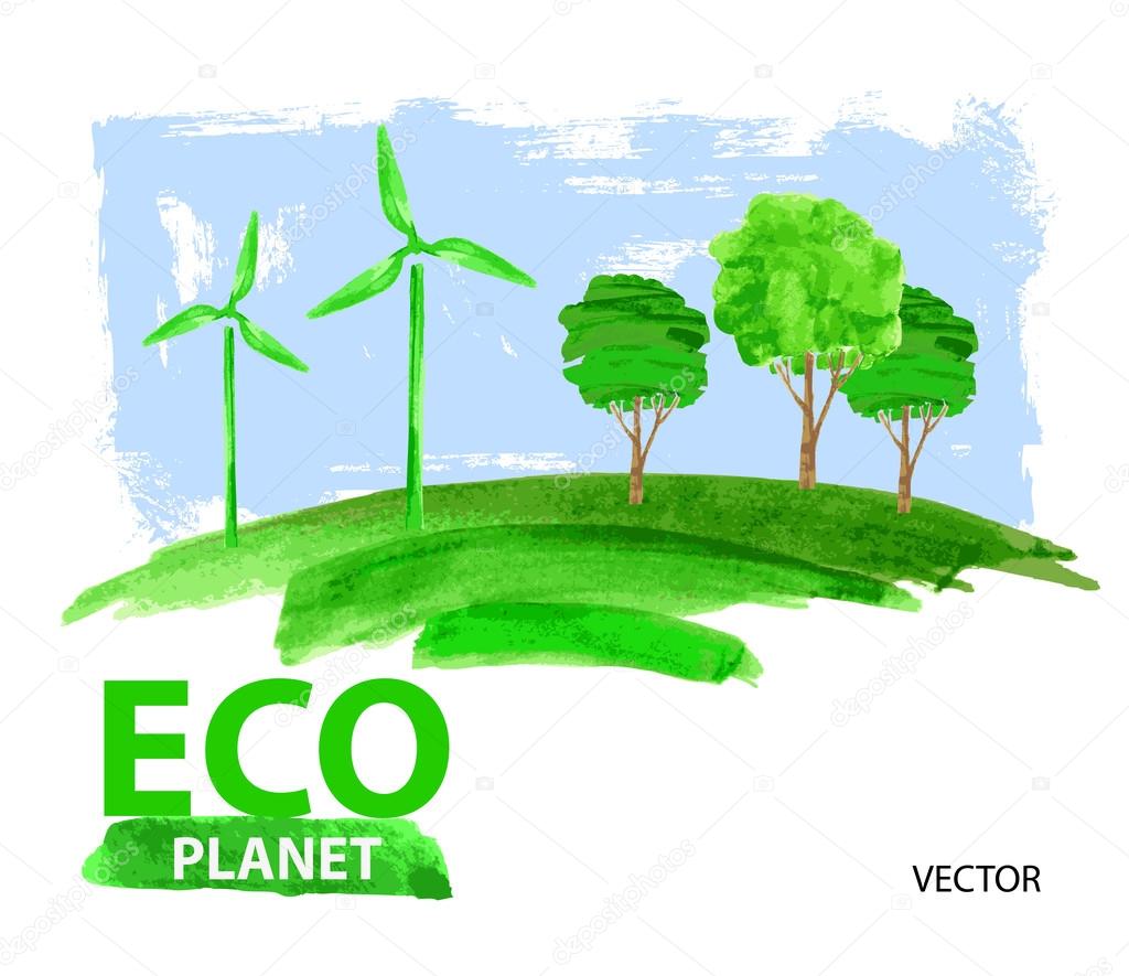eco concept planet