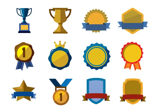 Award icons — Stock Vector