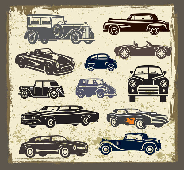 vintage style retro cars