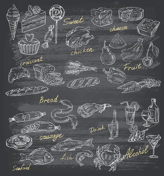 Illustration des aliments — Image vectorielle