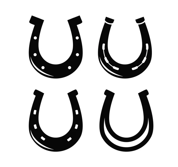 Set vettoriale ferro di cavallo — Vettoriale Stock