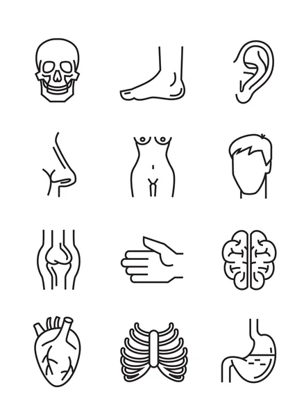 Плоские медицинские иконы — стоковый вектор