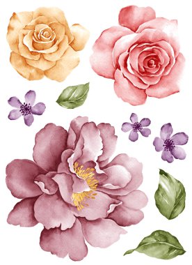 çizim çiçek kümesi 