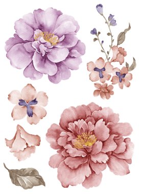 çizim çiçek kümesi 