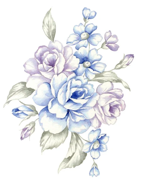 basit beyaz arka plan illüstrasyon buket