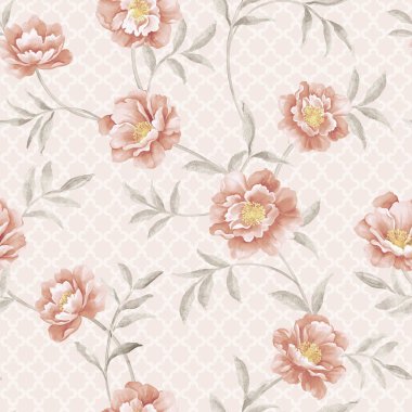 Çiçekler pürüzsüz desen